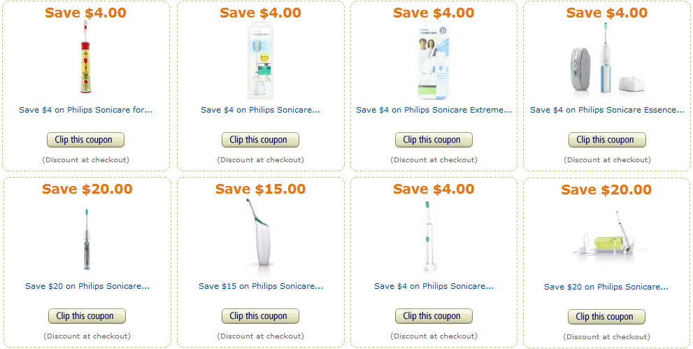 Amazon coupons for Sonicare November
