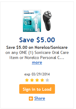 Philips Sonicare Personal Care Coupon