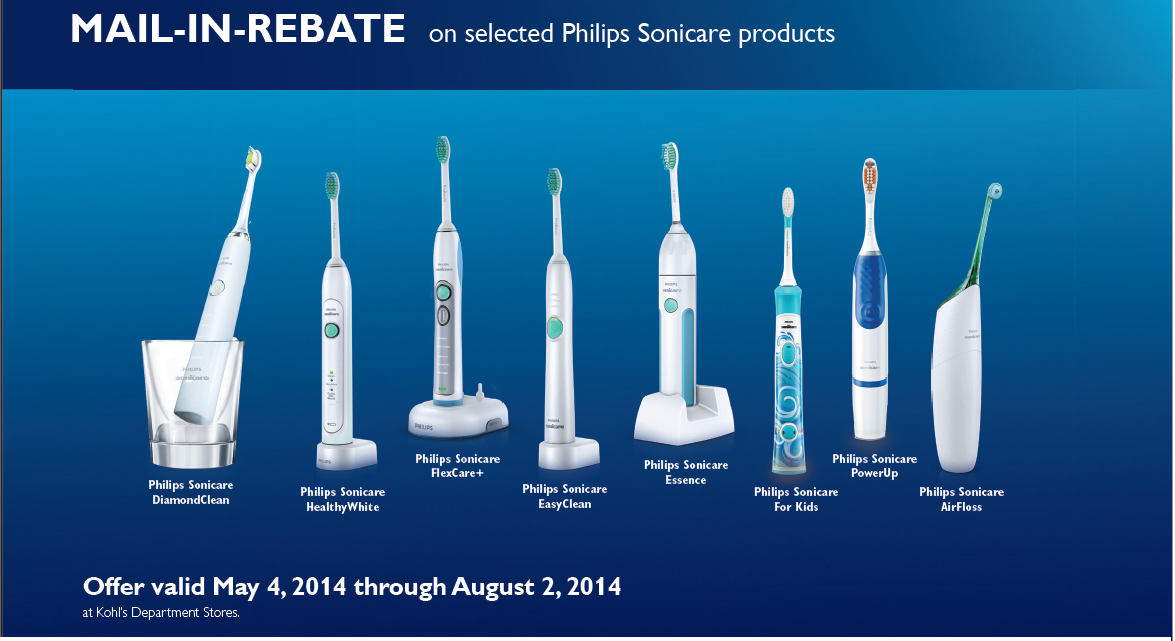 Save 40 Off A New Sonicare Electric Toothbrush New Rebate And 3 