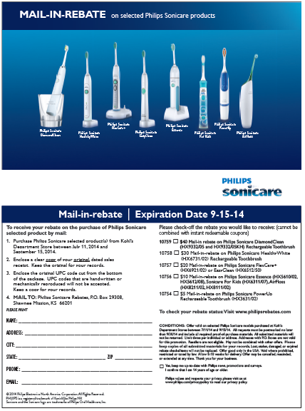 Electric Toothbrush Coupon Rebate Saves You 40 For September 