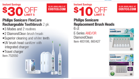 Philips Sonicare Flexcare and Brush Heads Coupon