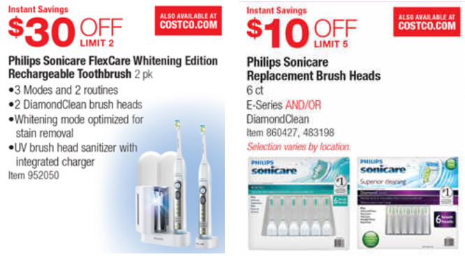 Costco Sonicare coupon August