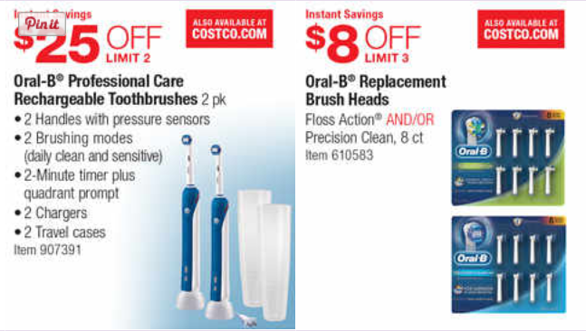 Oral b Professional Care Coupon October